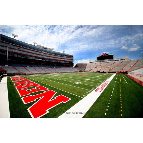 Jennifer Camp Photography Other - Nebraska Husker Memorial Stadium Wall Art, Home Decor Photography Size 11x14
